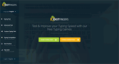 Desktop Screenshot of login.10fastfingers.com