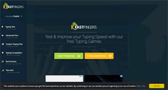 Desktop Screenshot of 10fastfingers.com